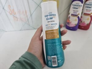 review gardenia glow serum lotion