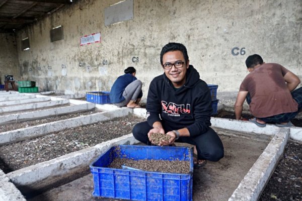 Arky Gilang Wahab budidayakan maggot