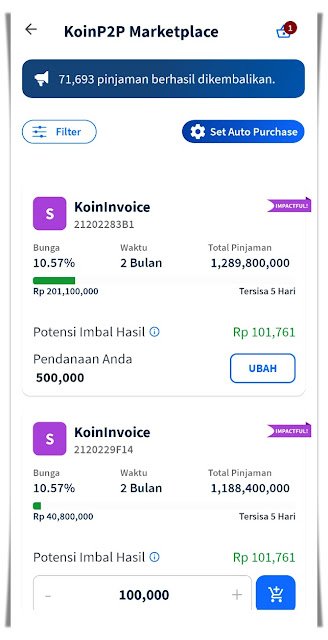 KoinWorks P2P lending terbaik di Grade S