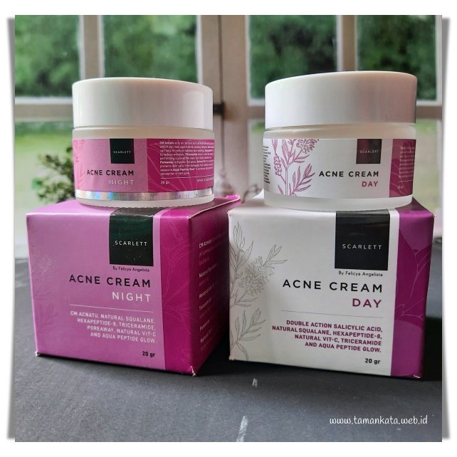 Scarlett Acne Day Cream dan Night Cream