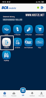 Menu Pilih Cardless BCA Mobile - hostze.net
