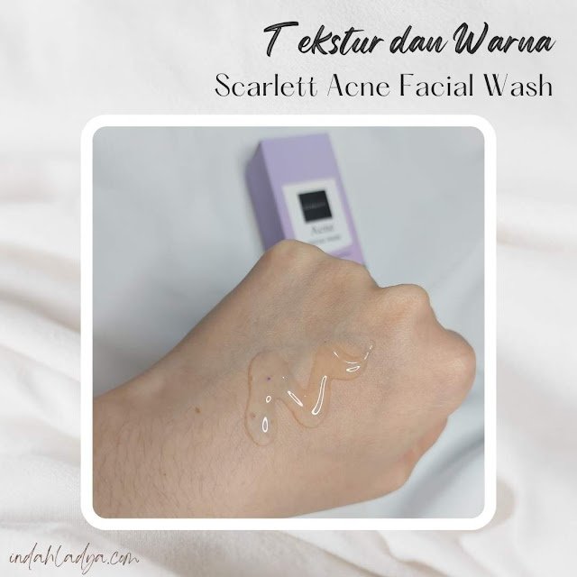 Tekstur Scarlett Acne Facial Wash