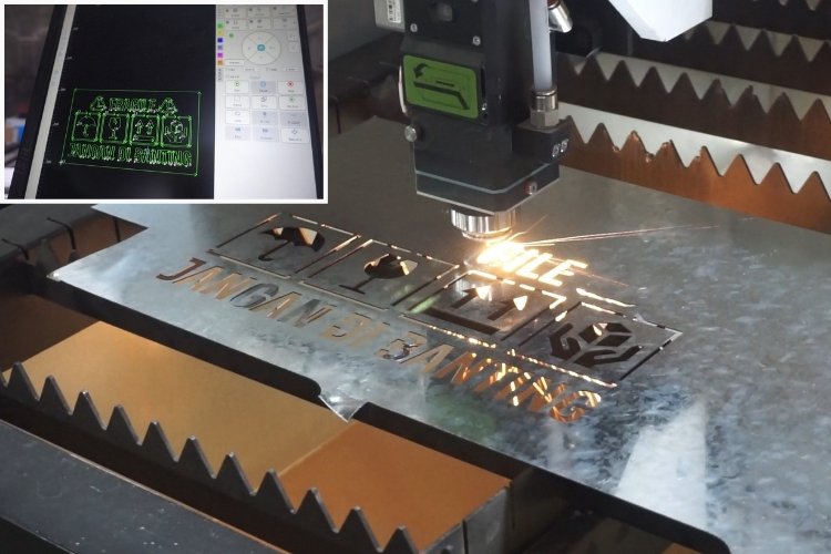 Penggunaan Laser Cutting Plat Besi