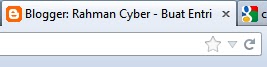 Cara Jitu Buat Tulisan Berjalan di Address Bar di Blogger
