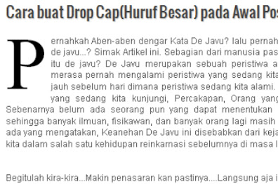drop cap